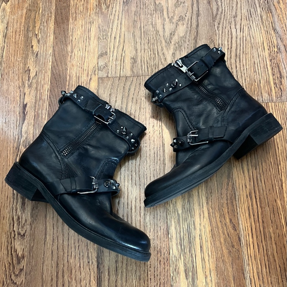 Sam Edelman Black Leather Adele Boots